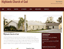 Tablet Screenshot of highlandscog.org